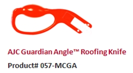 The AJC Guardian Angle Roofing Knife is designed for cutting shingles